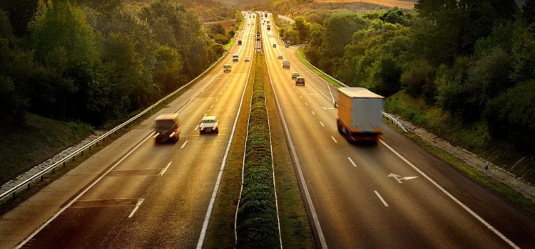 vehicles on freeway