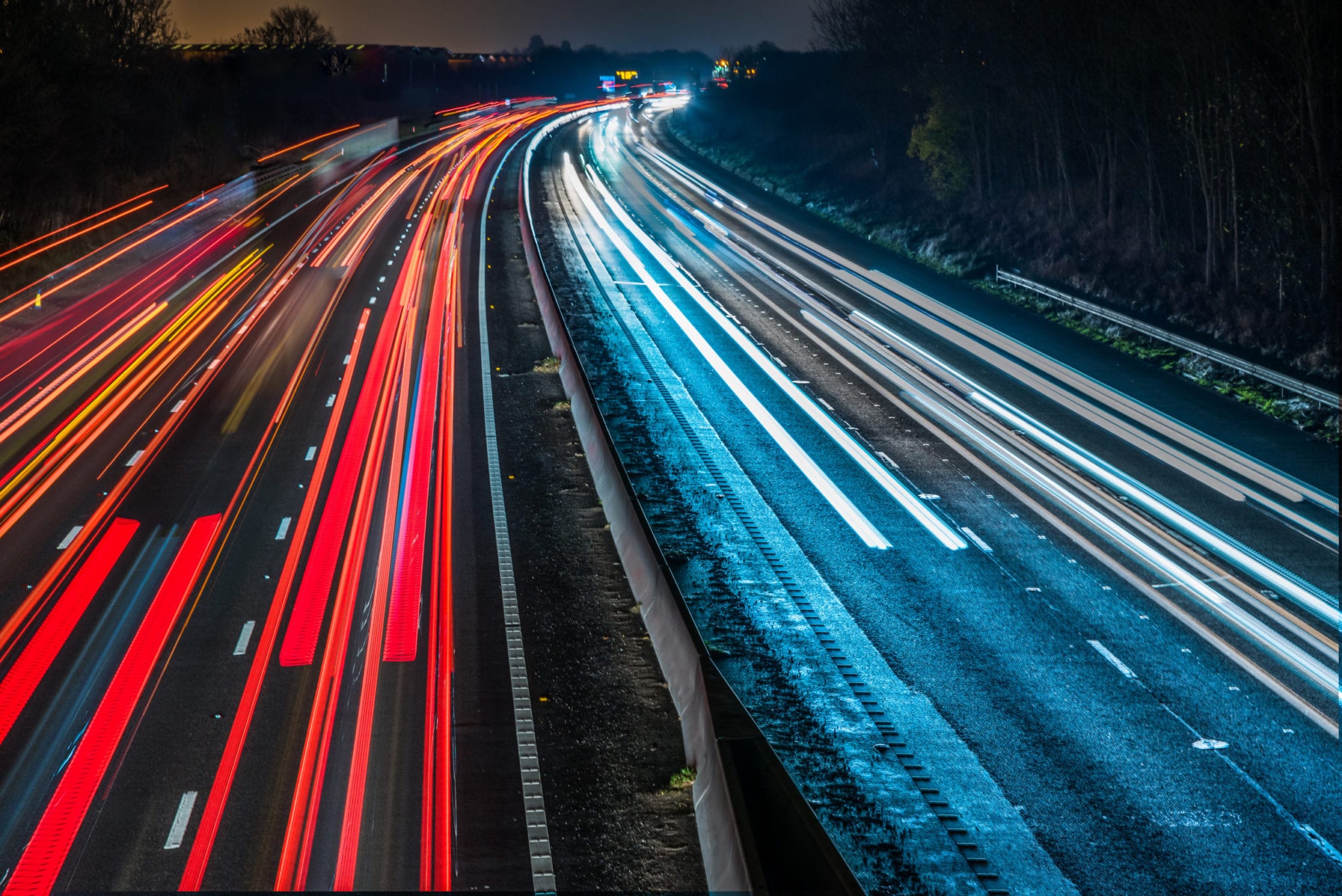 long exposure road