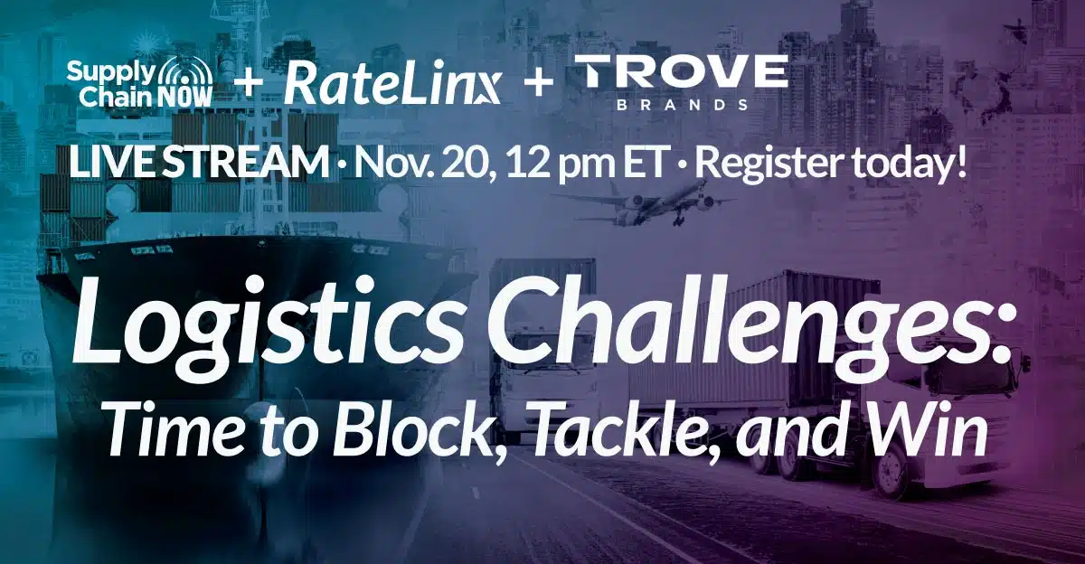 Logistics Challenges: Time to Block, Tackle, and Win