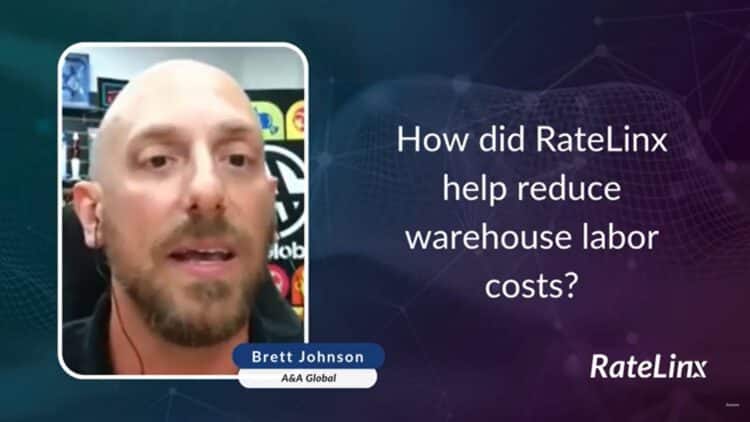 How did RateLinx help reduce warehouse labor costs?