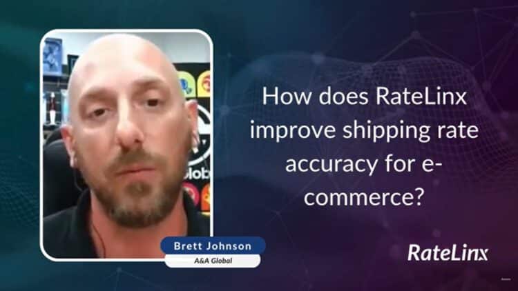 How does RateLinx improve shipping rate accuracy for e-commerce?