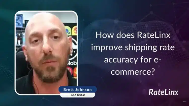 How does RateLinx improve shipping rate accuracy for e-commerce?